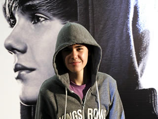 El jove cantant canadenc Justin Bieber a Madrid (Foto: EFE)